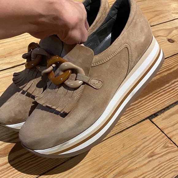 Softwaves Tan Suede Loafers - Picture 6 of 8